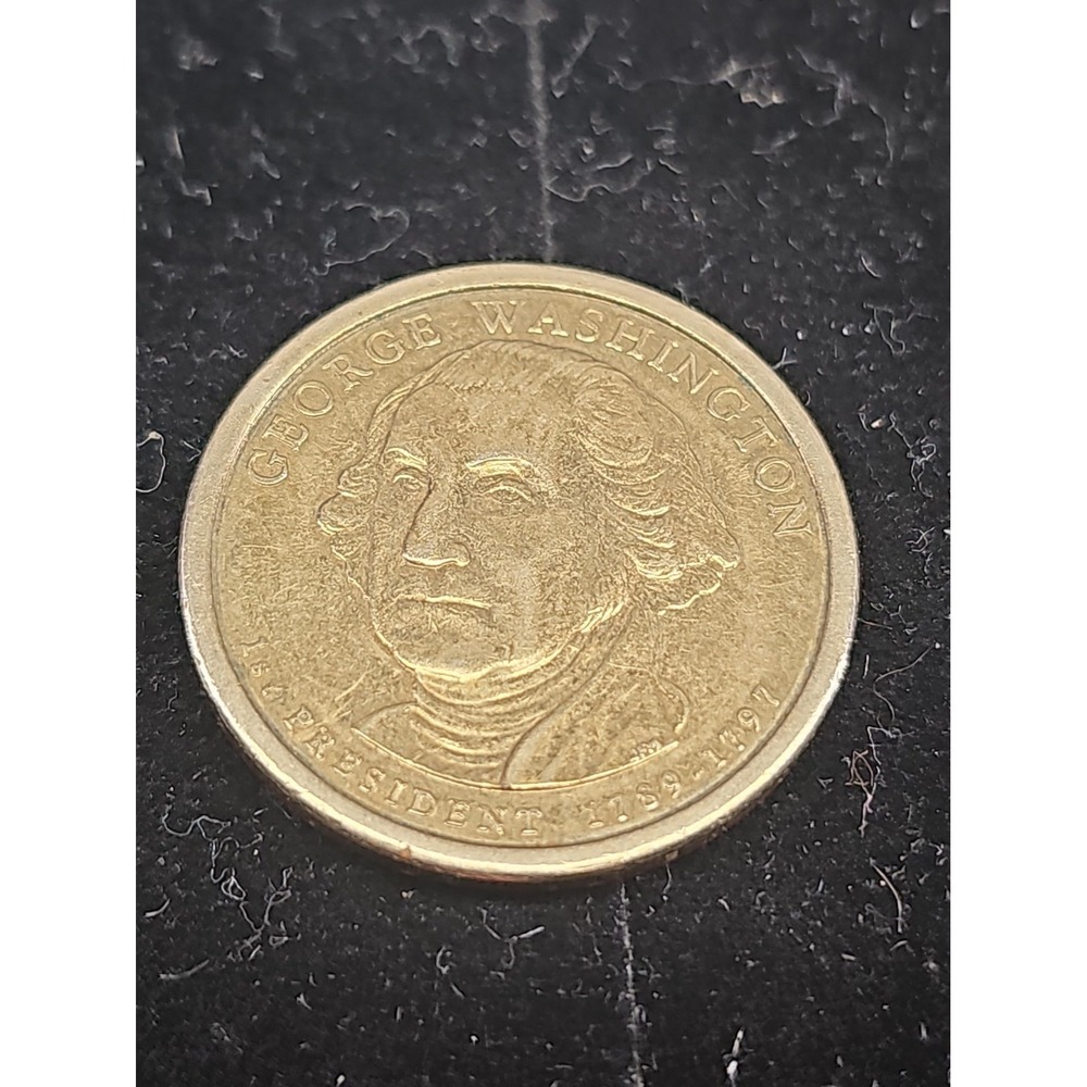 $1 One US Dollar Coin George Washington 1st President Of The US. 1789 to 1797